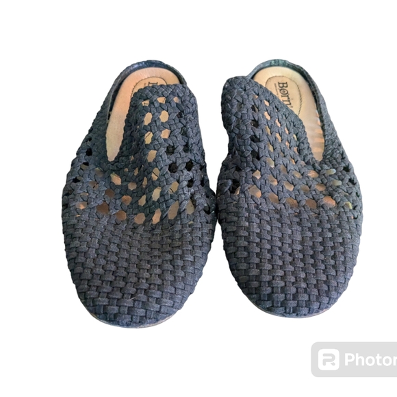 Born Cameo 2 Black Woven Loafer Slide in shoes. Women's Size 9 - Picture 14 of 14